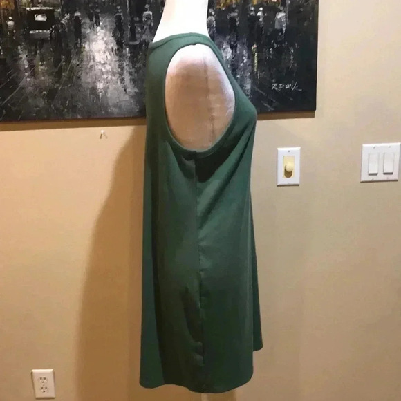 Target A New Day Green Sleeveless Midi Length Ribbed Cotton Blend Tank Dress-XXL - Picture 4 of 8